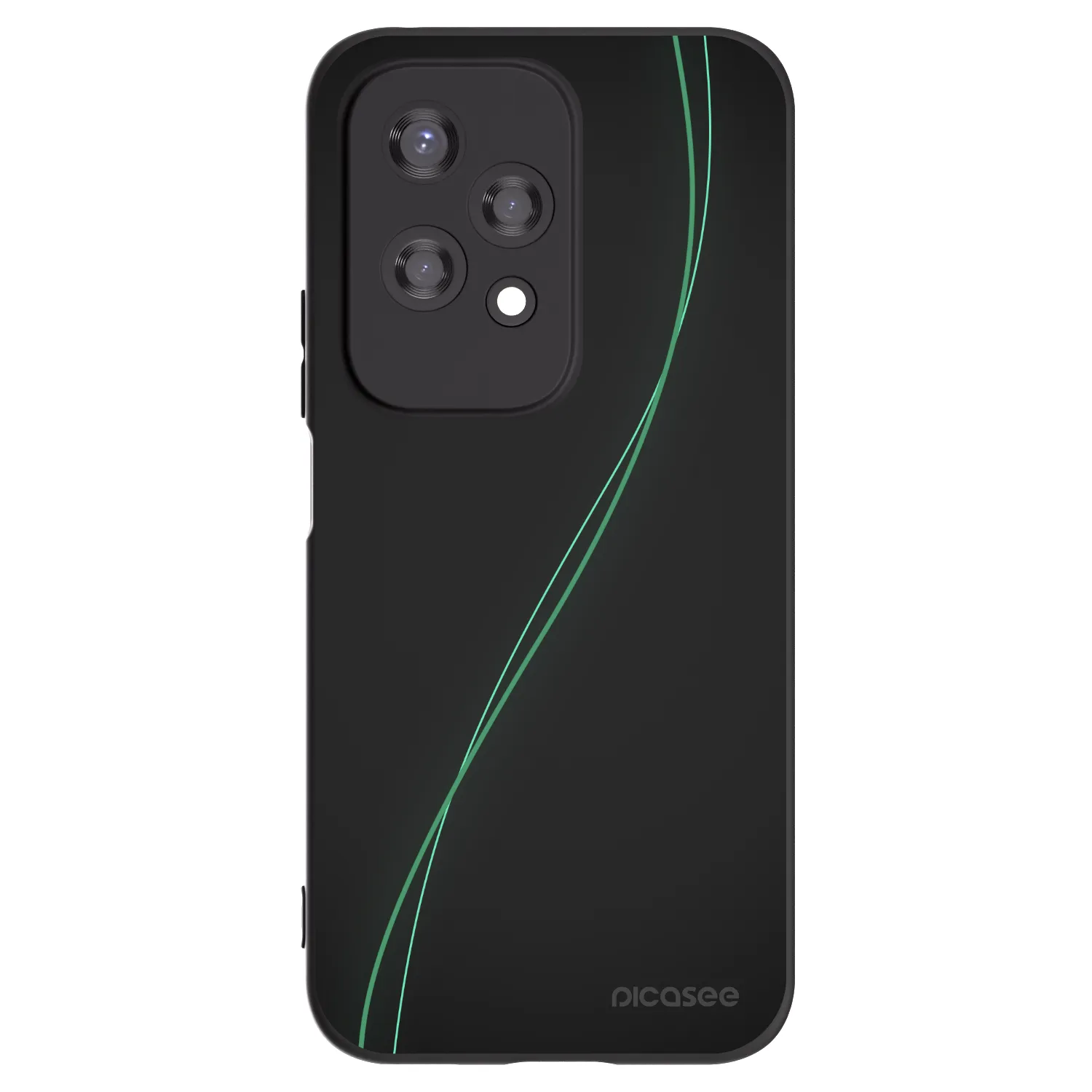 Picasee fekete szilikon tok az alábbi mobiltelefonokra Honor 200 Lite - Be Different