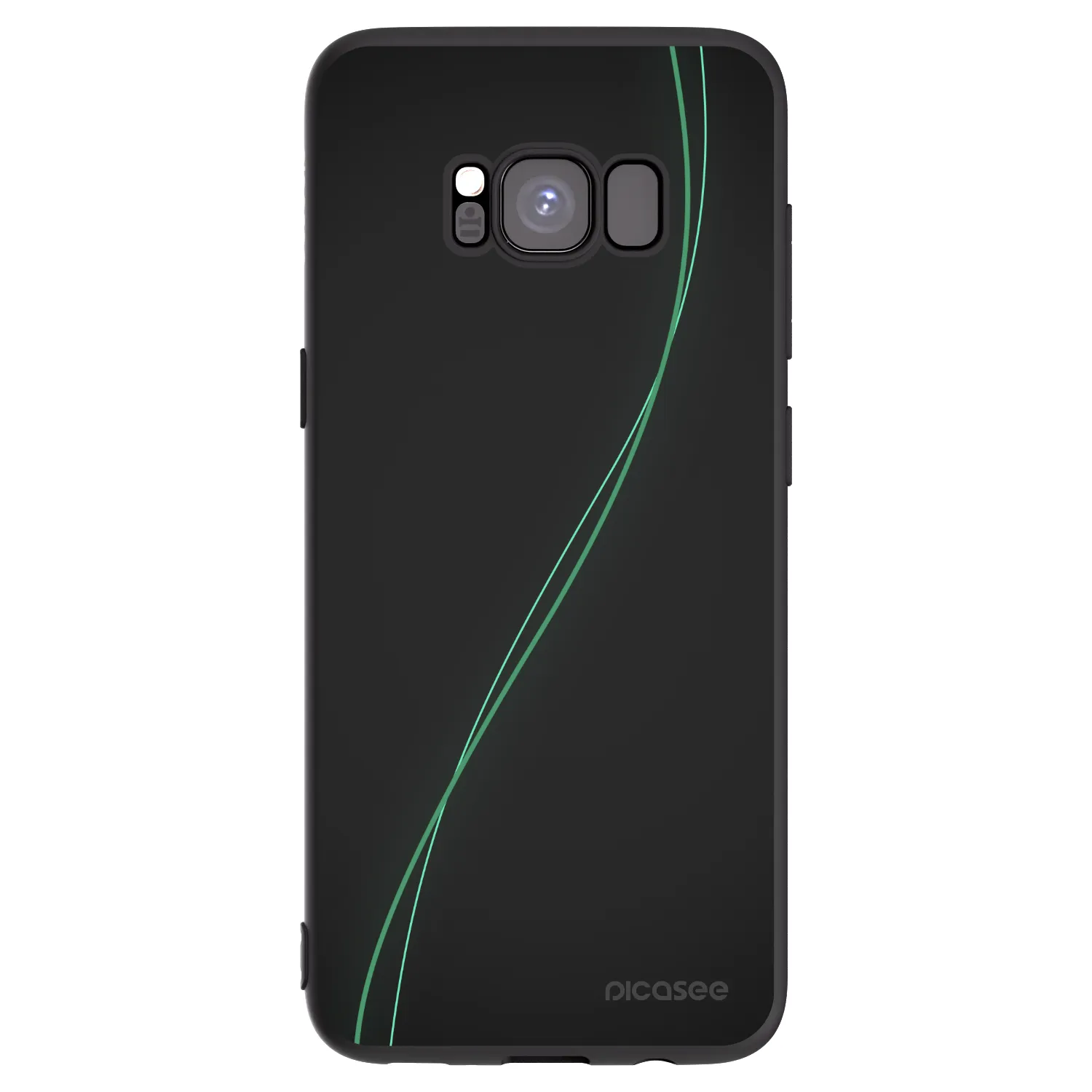 Picasee fekete szilikon tok az alábbi mobiltelefonokra Samsung Galaxy S8 G950F - Be Different