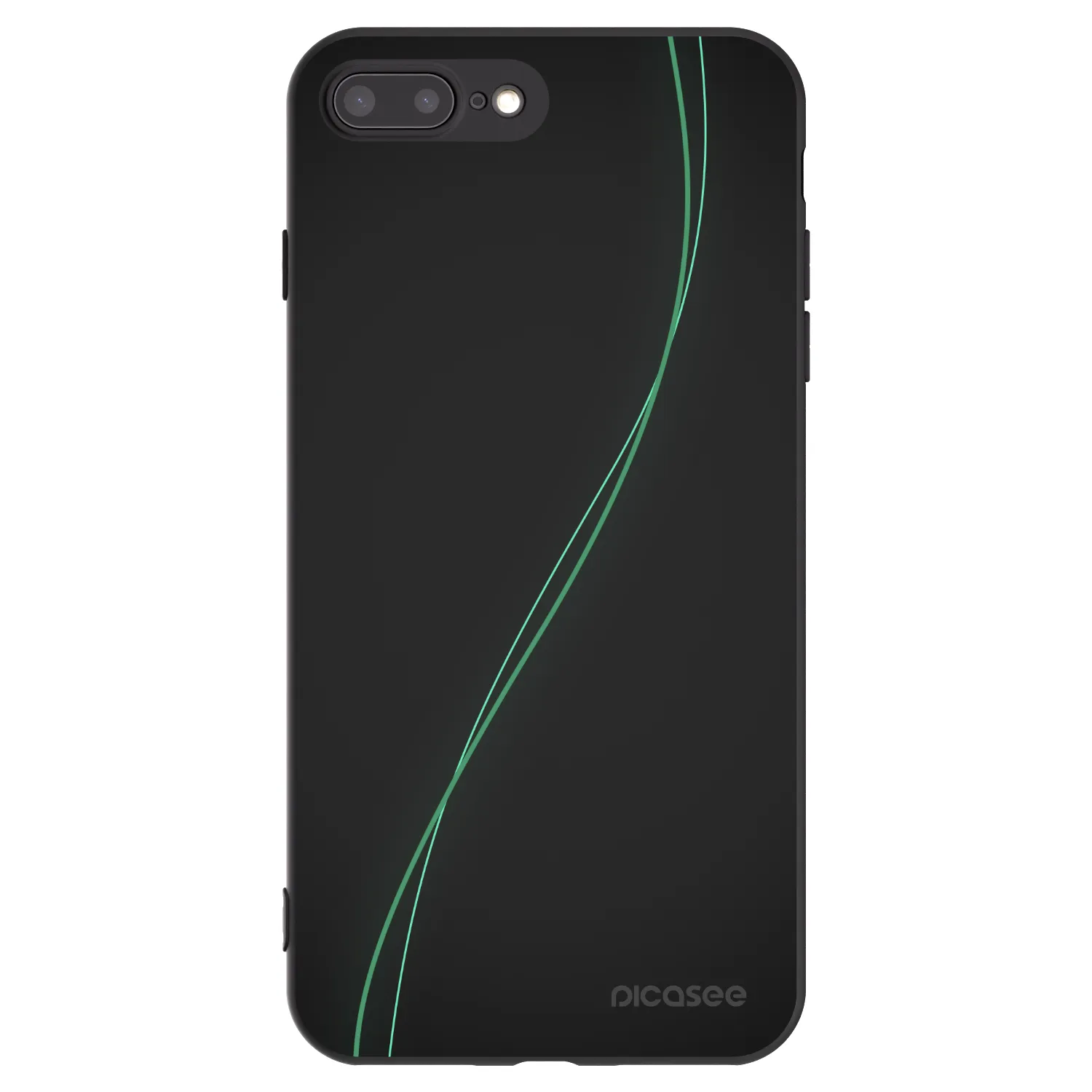Picasee fekete szilikon tok az alábbi mobiltelefonokra Apple iPhone 8 Plus - Be Different
