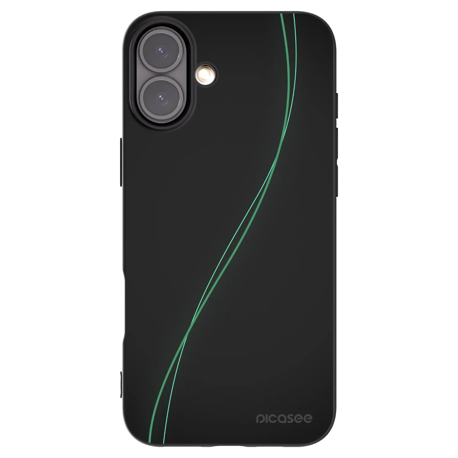 Picasee fekete szilikon tok az alábbi mobiltelefonokra Apple iPhone 16 Plus - Be Different