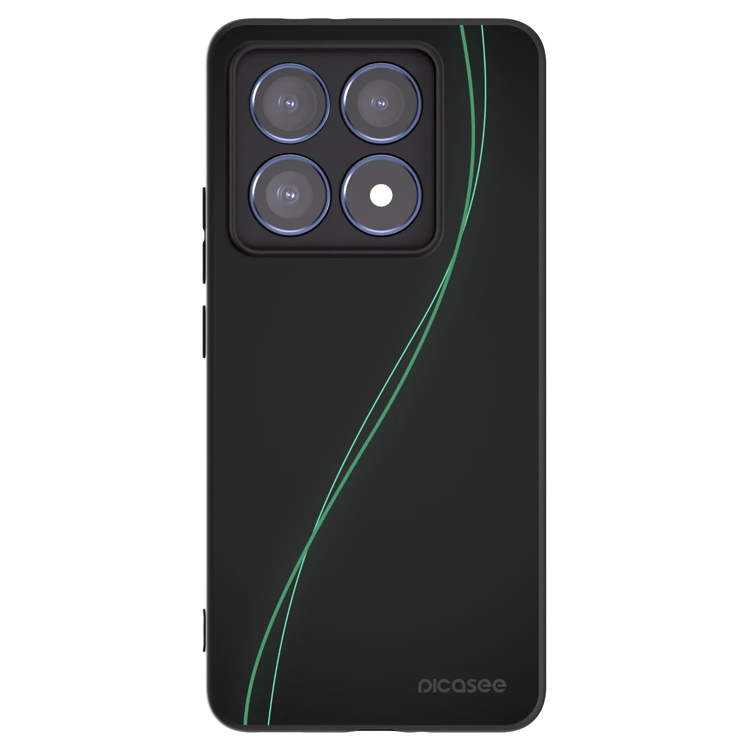 Picasee fekete szilikon tok az alábbi mobiltelefonokra Xiaomi 14T Pro - Be Different