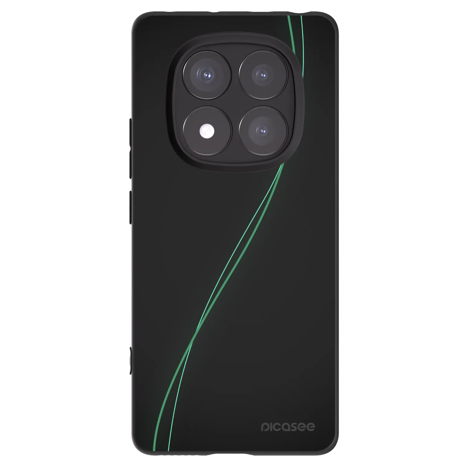 Picasee fekete szilikon tok az alábbi mobiltelefonokra Xiaomi Redmi Note 14 Pro 5G - Be Different
