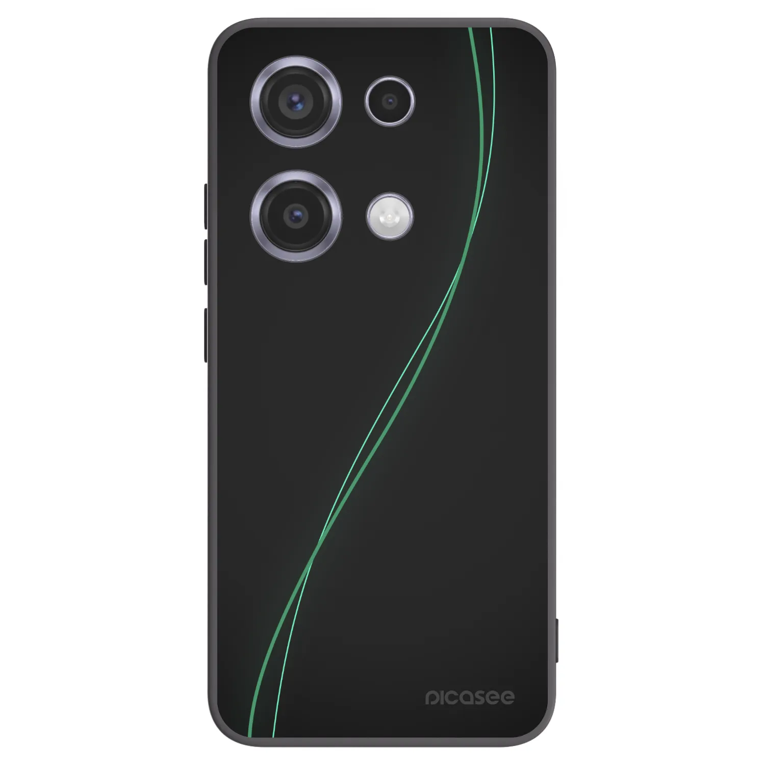 Picasee fekete szilikon tok az alábbi mobiltelefonokra Xiaomi Redmi Note 14S - Be Different
