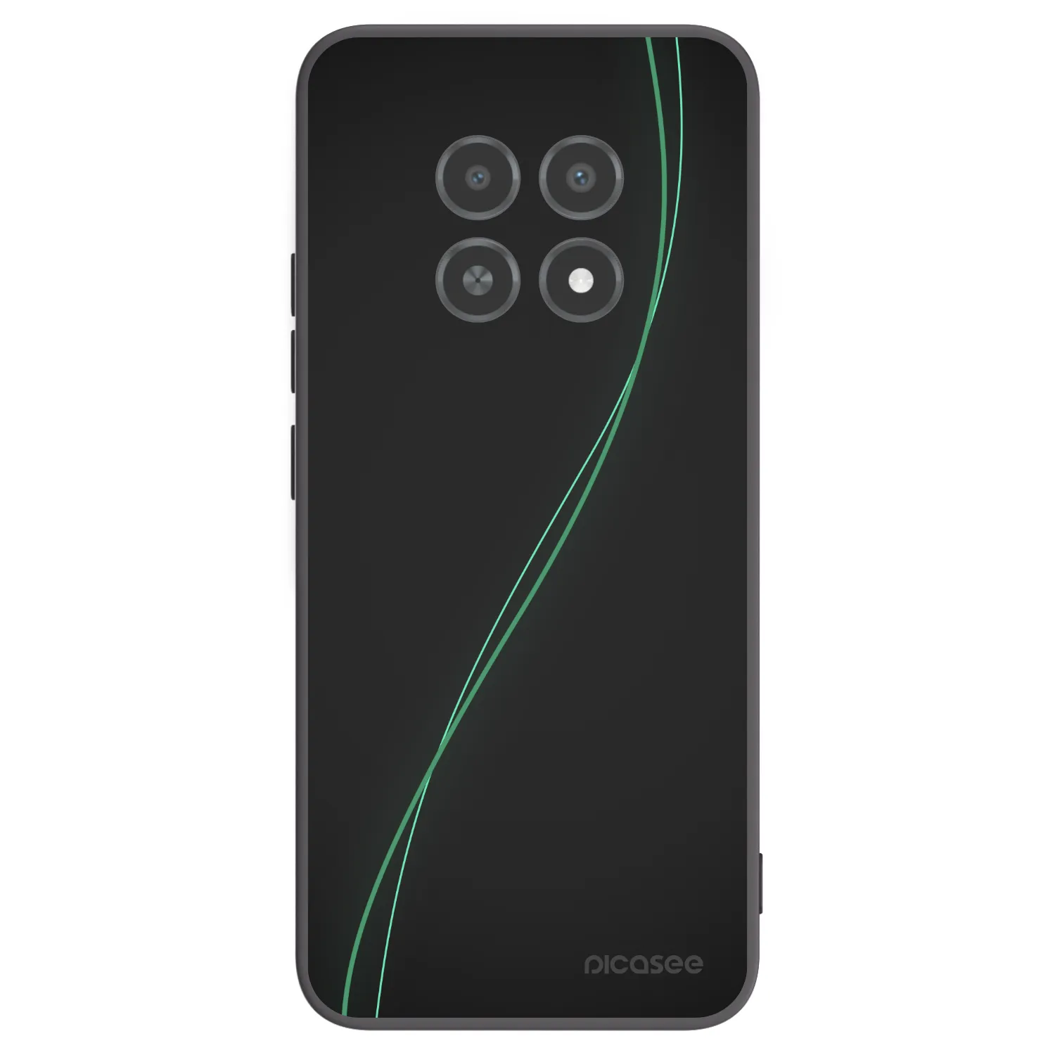 Picasee fekete szilikon tok az alábbi mobiltelefonokra Realme 12X - Be Different