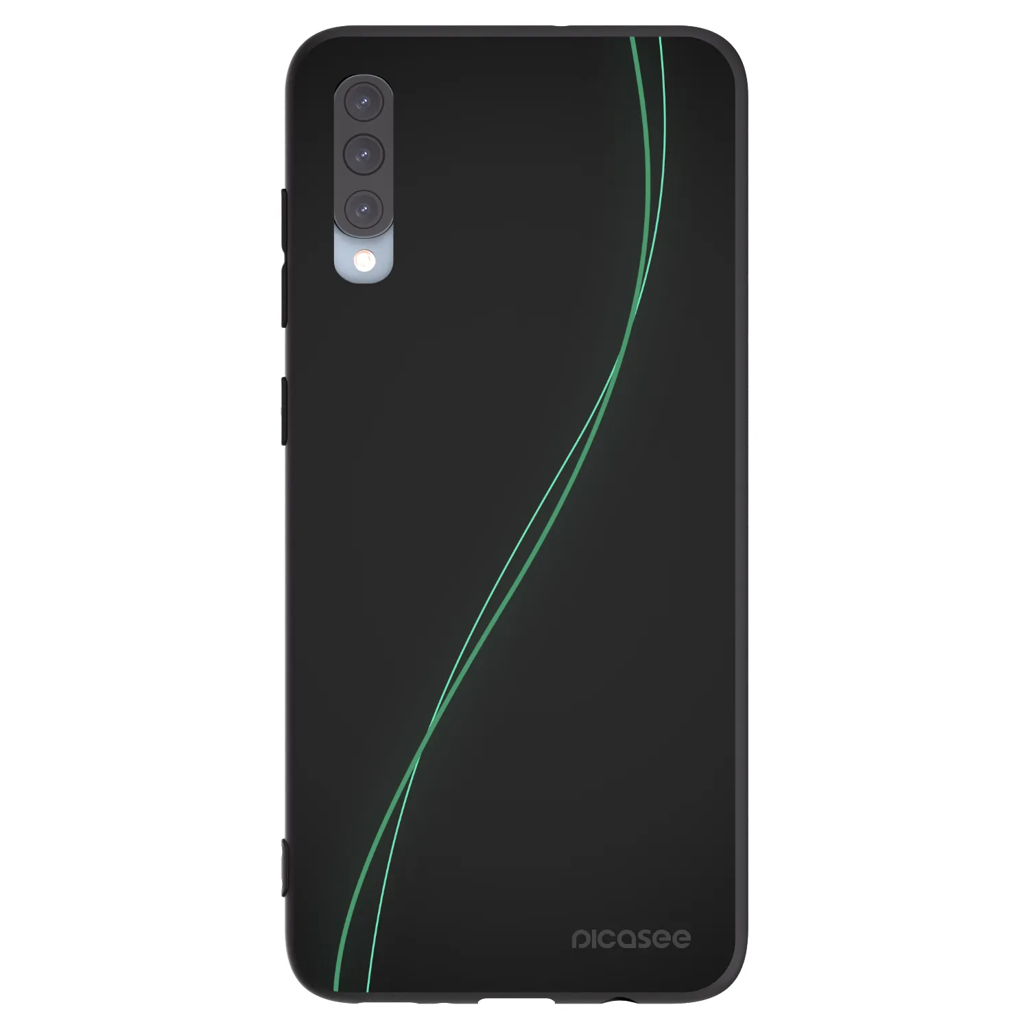 Picasee fekete szilikon tok az alábbi mobiltelefonokra Samsung Galaxy A70 A705F - Be Different