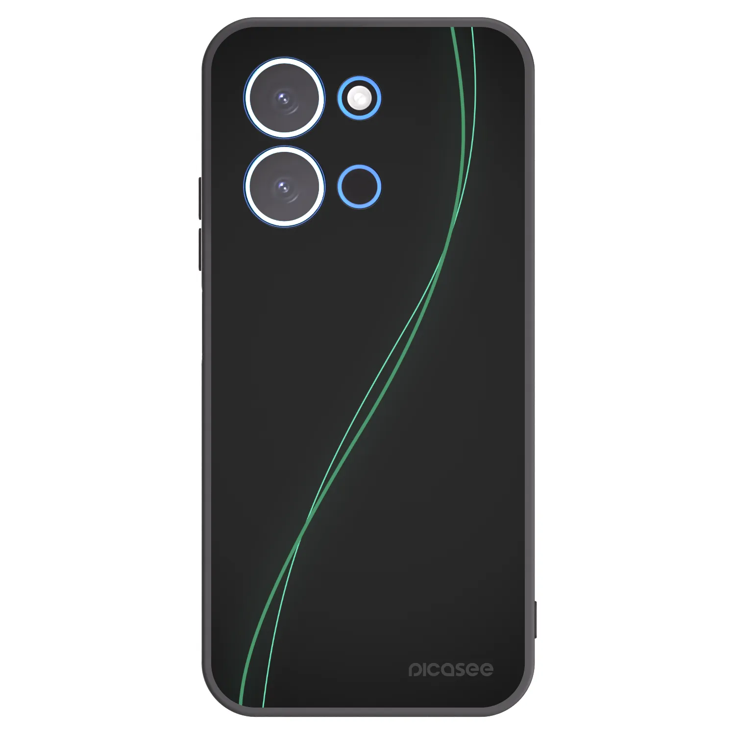 Picasee fekete szilikon tok az alábbi mobiltelefonokra Xiaomi Redmi 15C 4G - Be Different