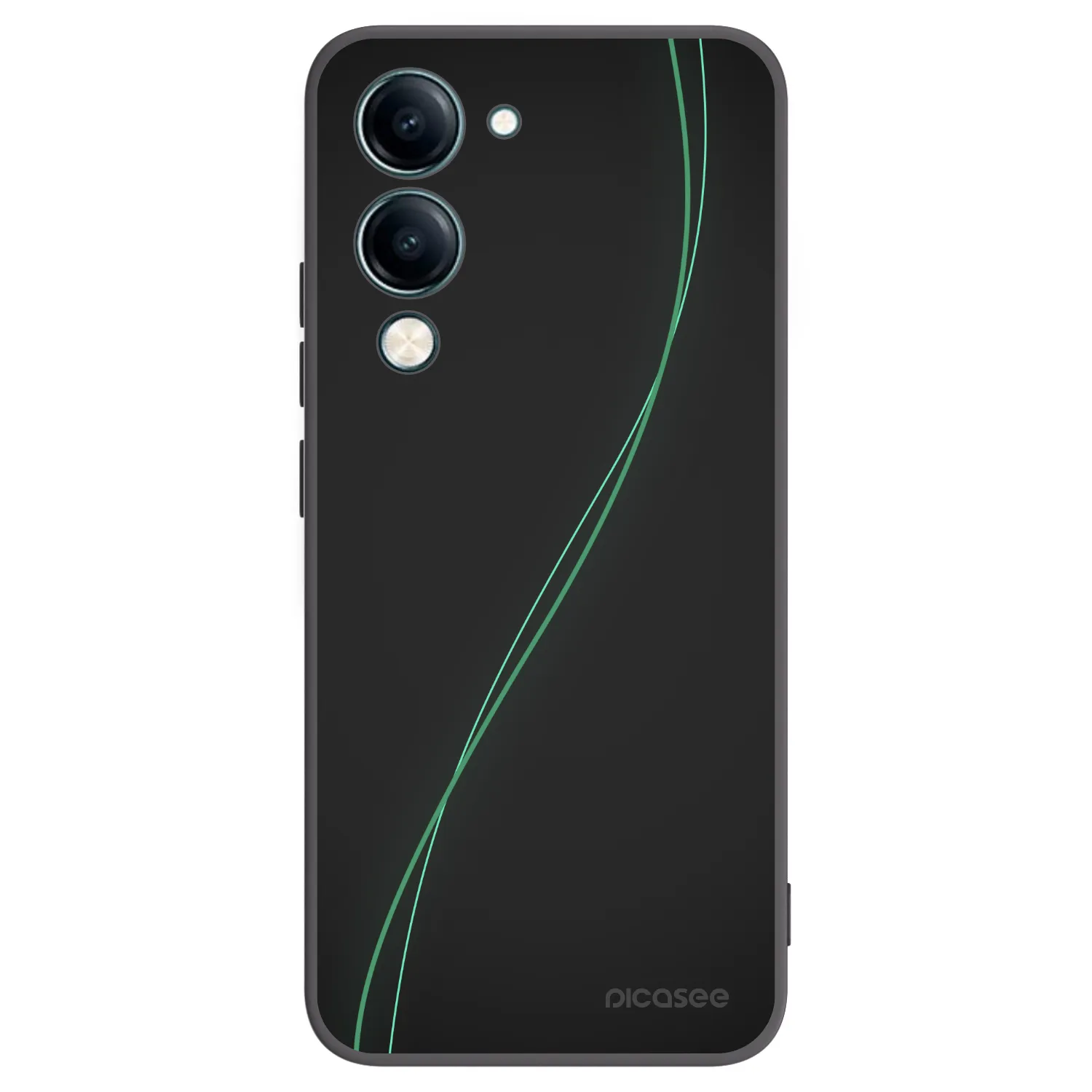 Picasee fekete szilikon tok az alábbi mobiltelefonokra Vivo Y29s 5G - Be Different