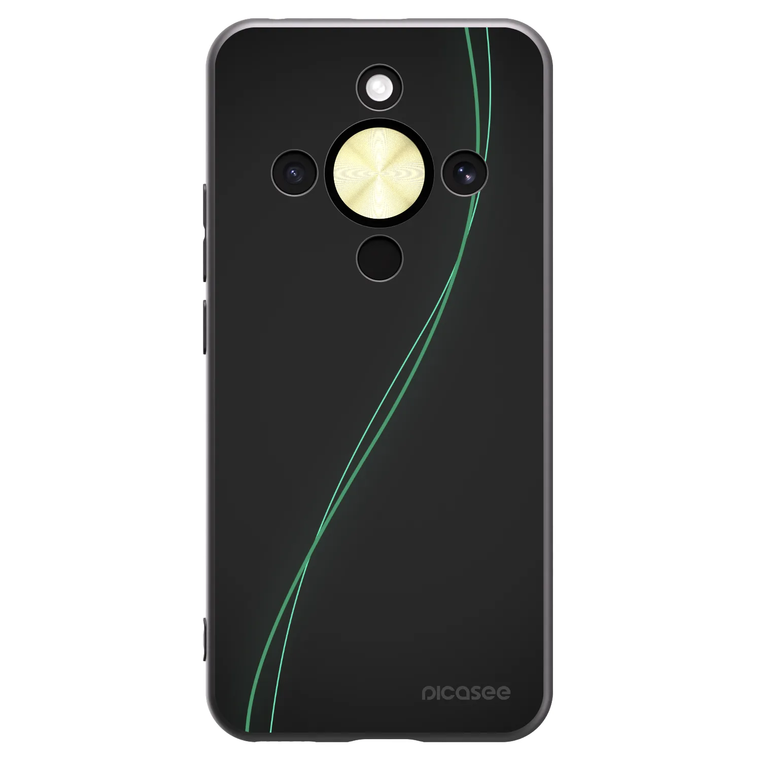 Picasee fekete szilikon tok az alábbi mobiltelefonokra Honor Magic8 Lite 5G - Be Different