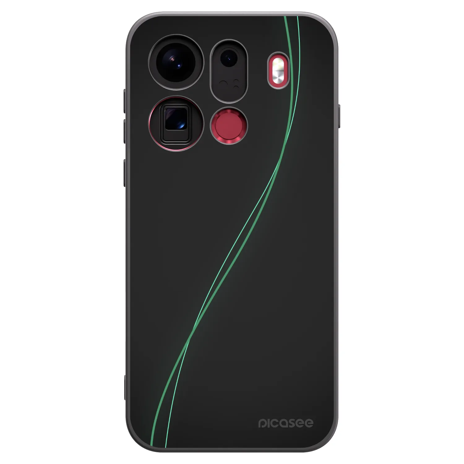 Picasee fekete szilikon tok az alábbi mobiltelefonokra OPPO Find X9 Pro - Be Different