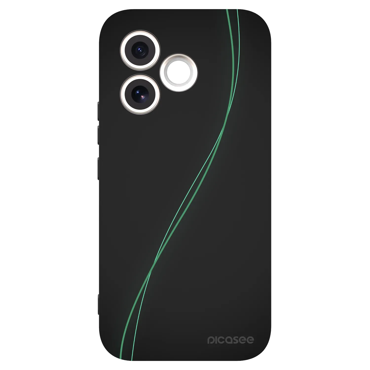 Picasee fekete szilikon tok az alábbi mobiltelefonokra Honor 600 Lite - Be Different