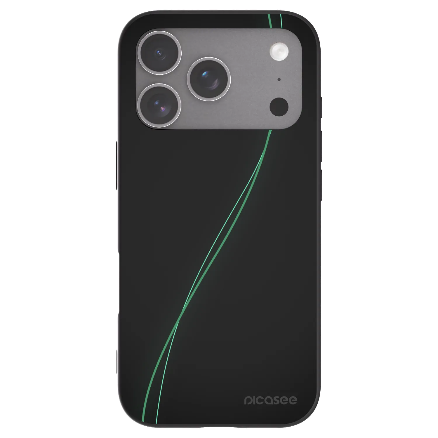 Picasee fekete szilikon tok az alábbi mobiltelefonokra Apple iPhone 18 Pro - Be Different
