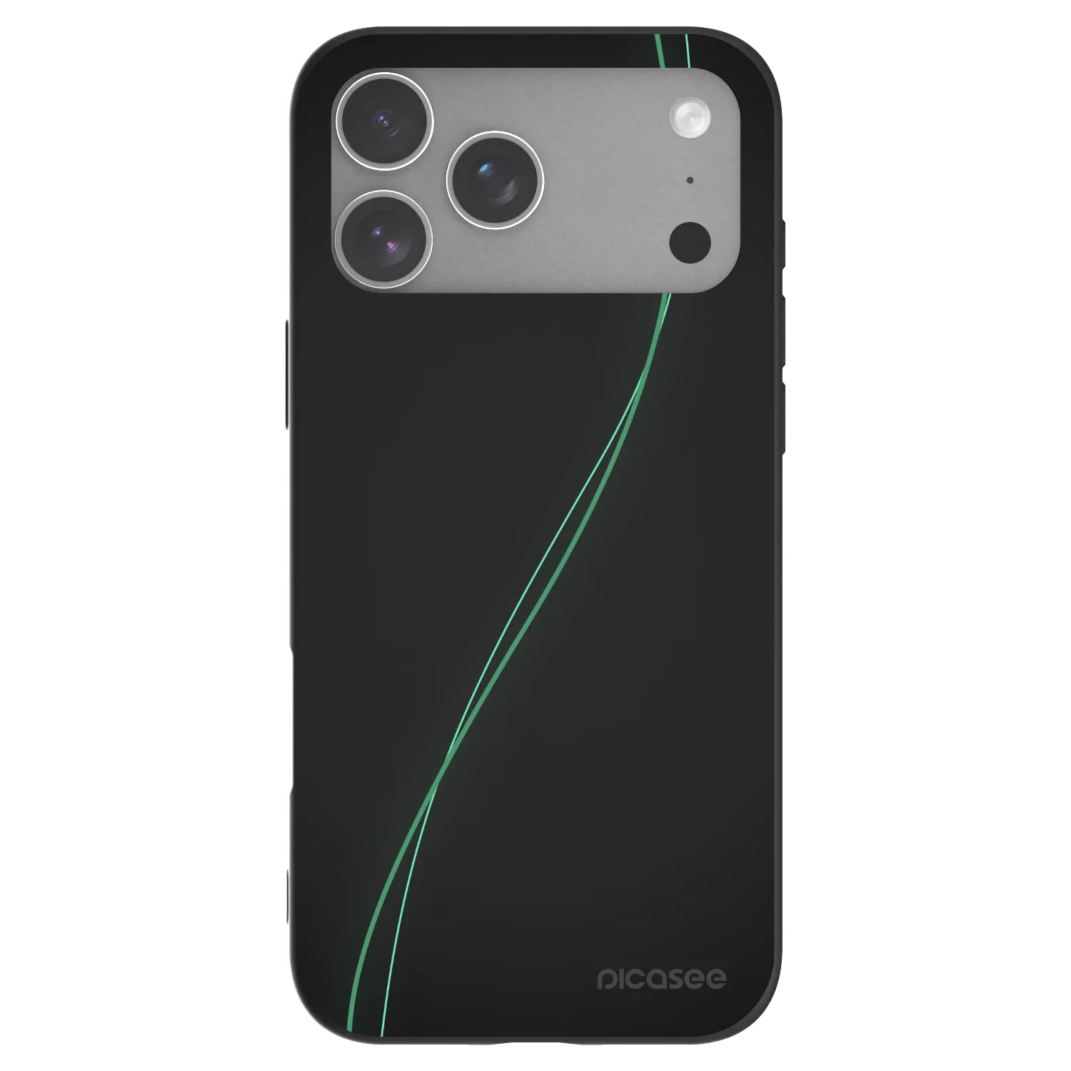 Picasee fekete szilikon tok az alábbi mobiltelefonokra Apple iPhone 18 Pro Max - Be Different