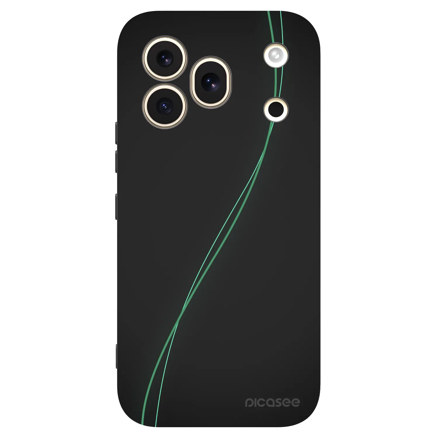 Picasee fekete szilikon tok az alábbi mobiltelefonokra Honor 600 Pro - Be Different