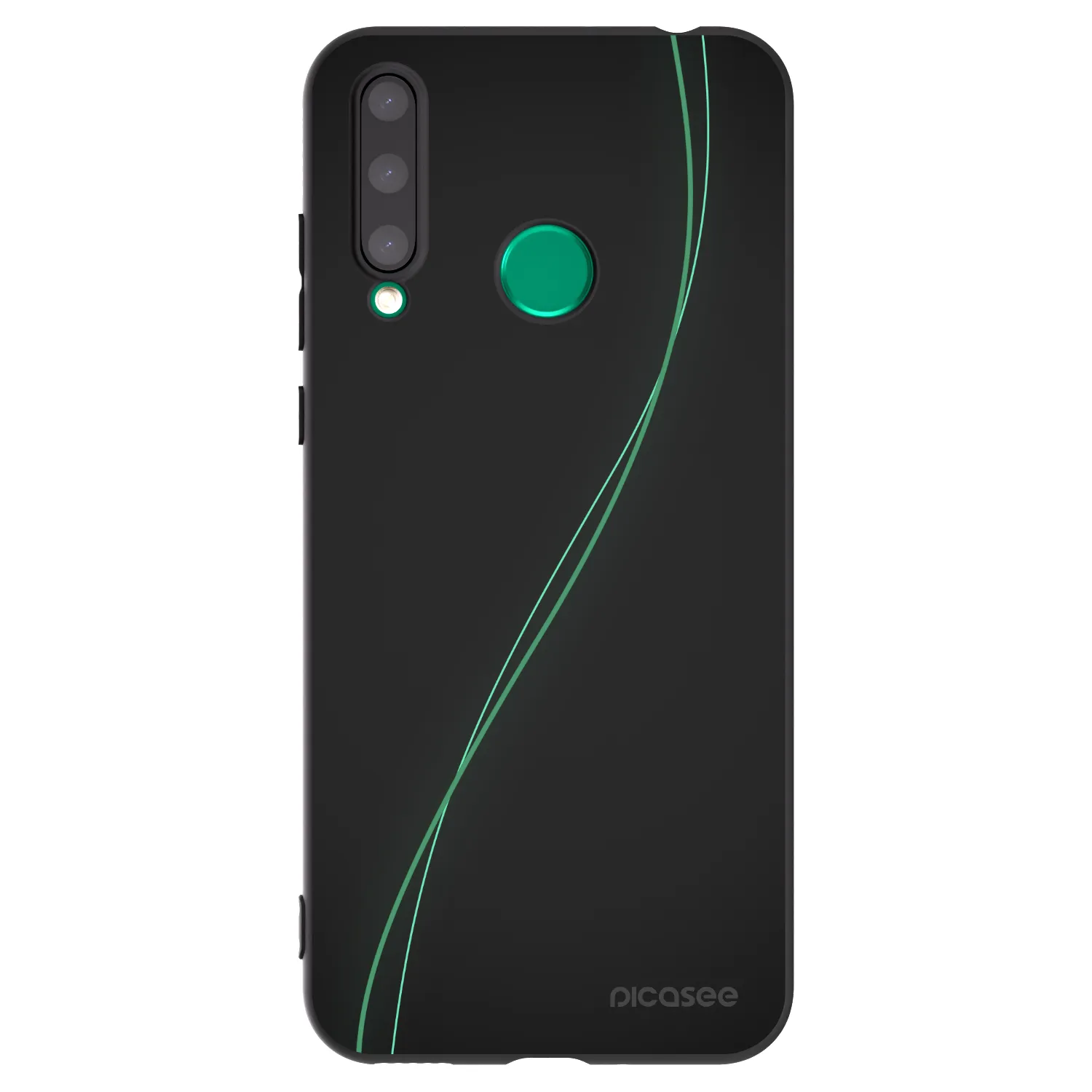 Picasee fekete szilikon tok az alábbi mobiltelefonokra Honor 20 Lite - Be Different