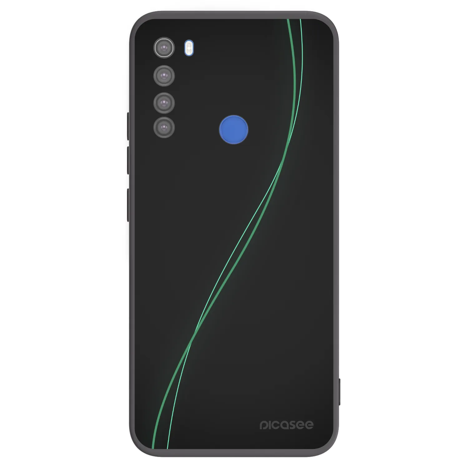 Picasee fekete szilikon tok az alábbi mobiltelefonokra Xiaomi Redmi Note 8T - Be Different