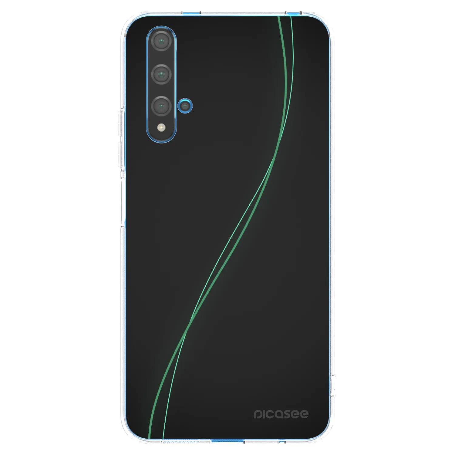 Picasee átlátszó szilikon tok az alábbi mobiltelefonokra Huawei Nova 5T - Be Different