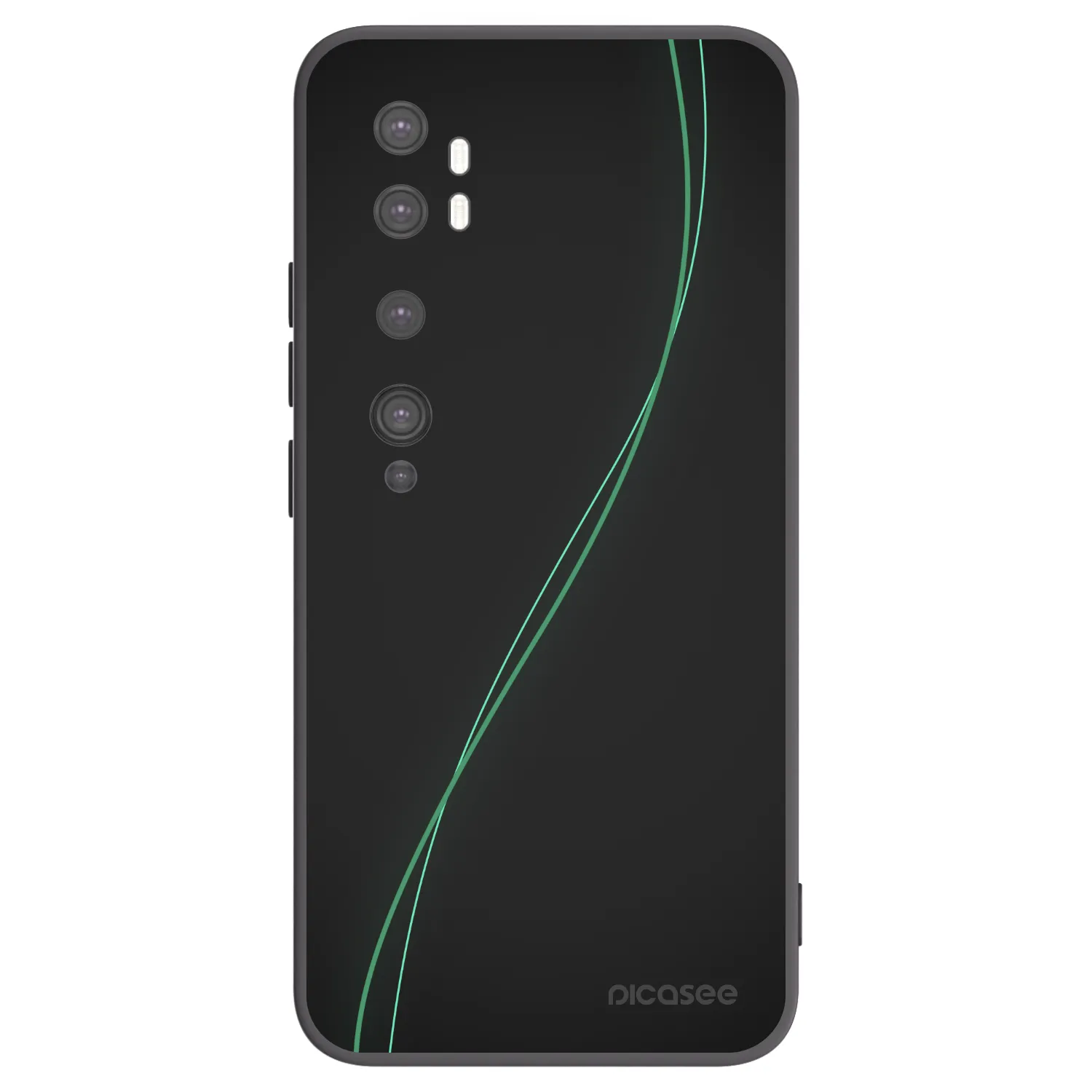 Picasee fekete szilikon tok az alábbi mobiltelefonokra Xiaomi Mi Note 10 (Pro) - Be Different