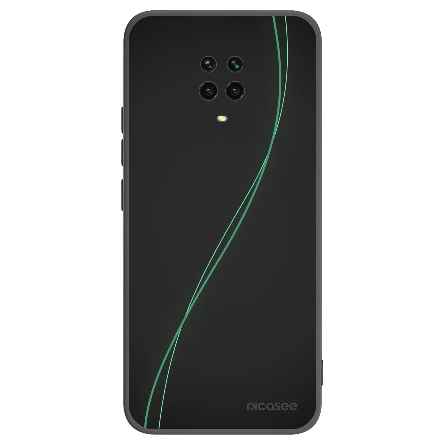 Picasee fekete szilikon tok az alábbi mobiltelefonokra Xiaomi Redmi Note 9 Pro - Be Different
