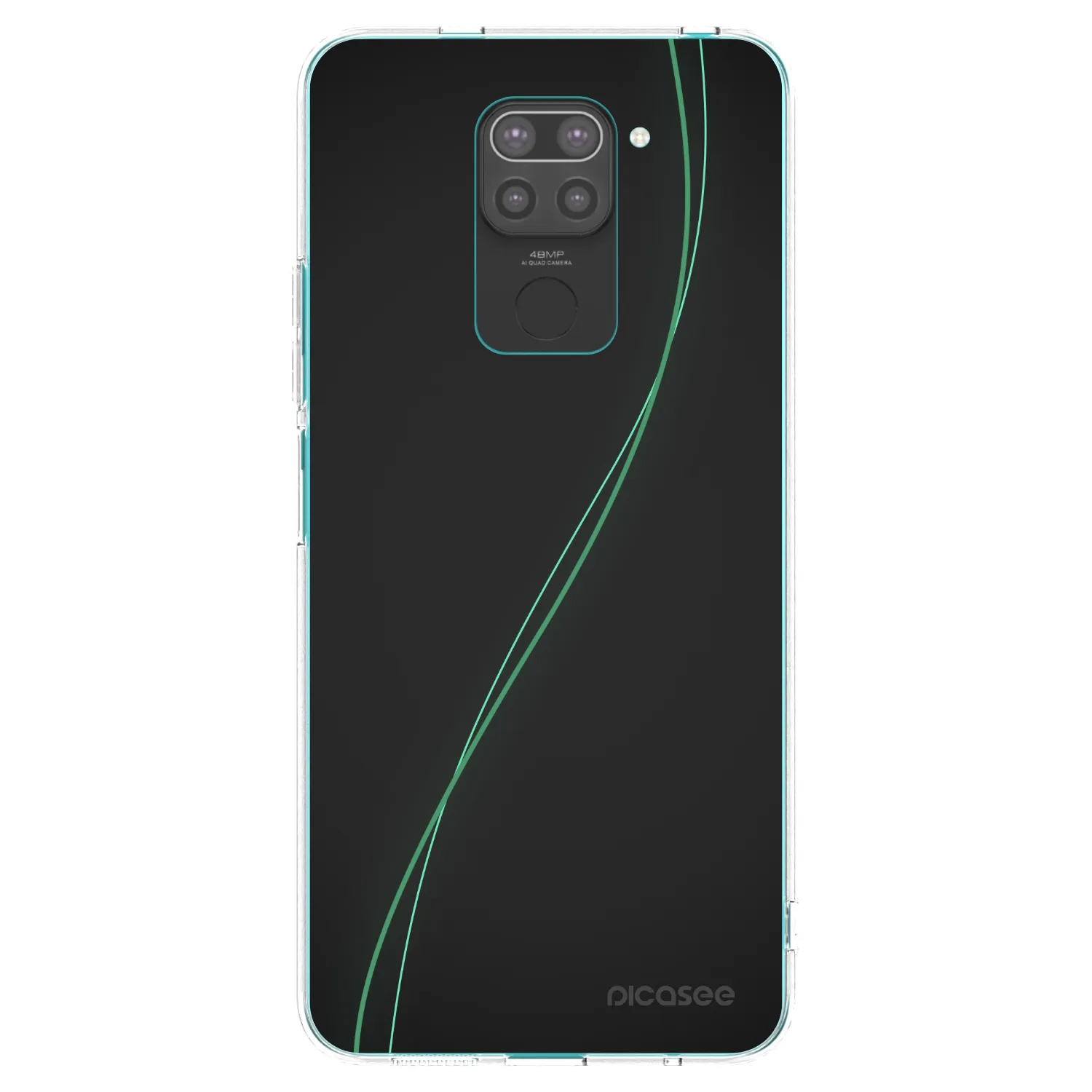 Picasee fekete szilikon tok az alábbi mobiltelefonokra Xiaomi Redmi Note 9 - Be Different