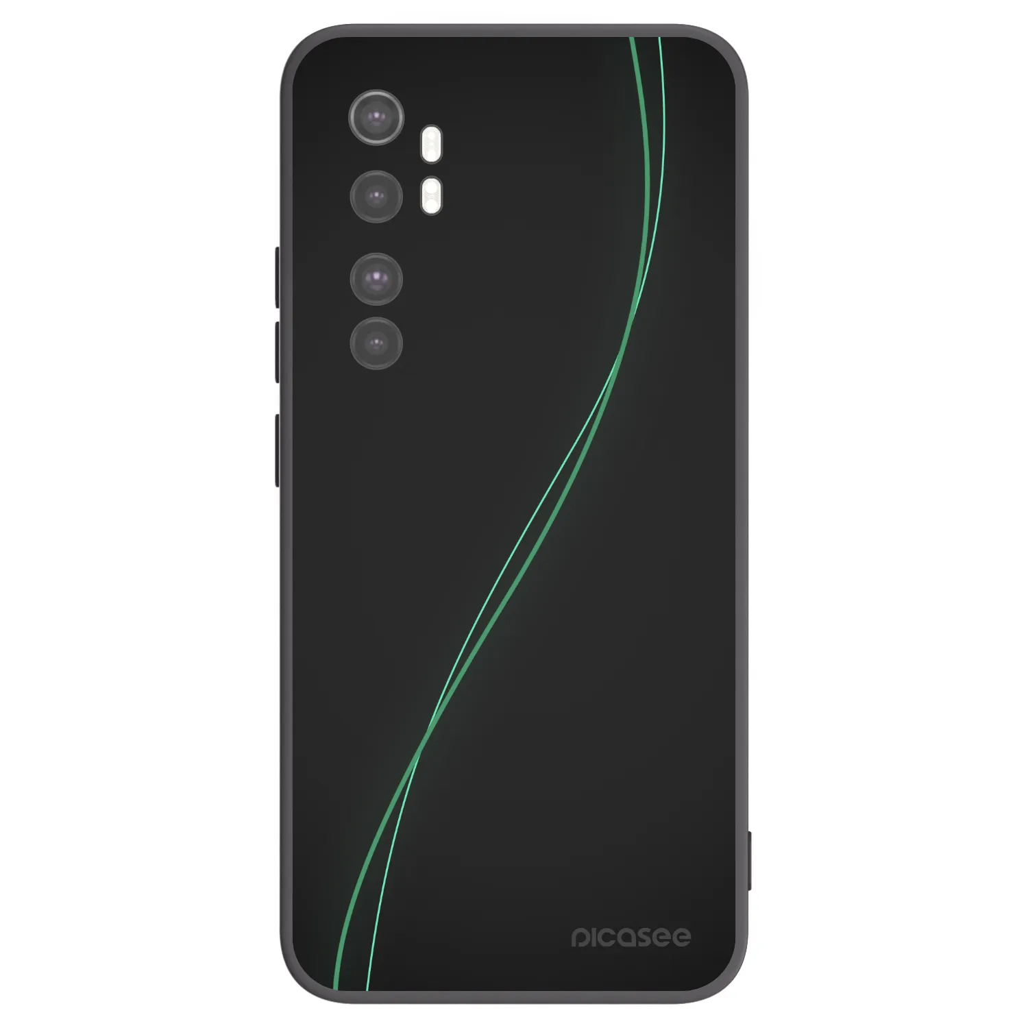 Picasee fekete szilikon tok az alábbi mobiltelefonokra Xiaomi Mi Note 10 Lite - Be Different