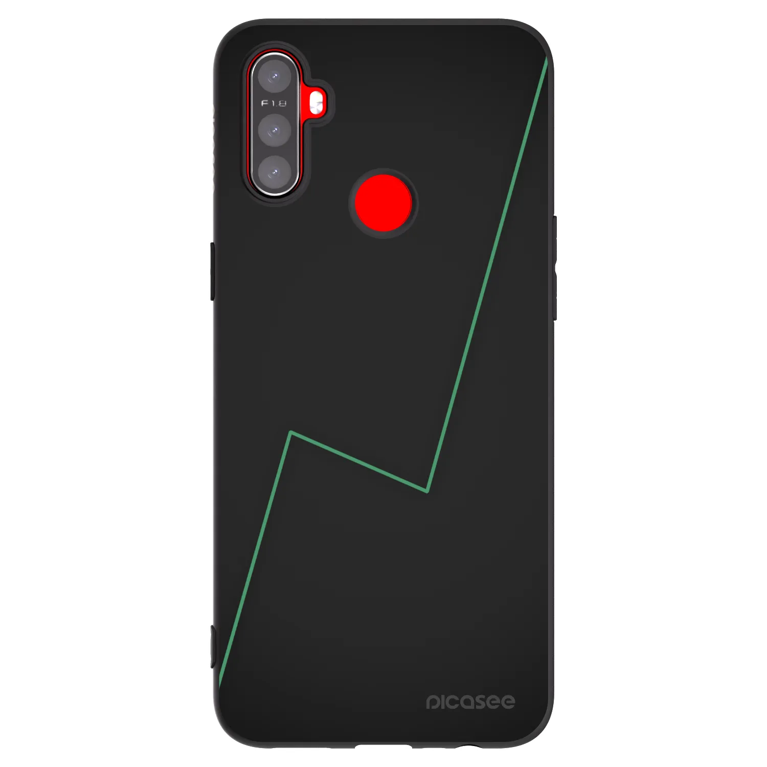 Picasee fekete szilikon tok az alábbi mobiltelefonokra Realme C3 - Consistency