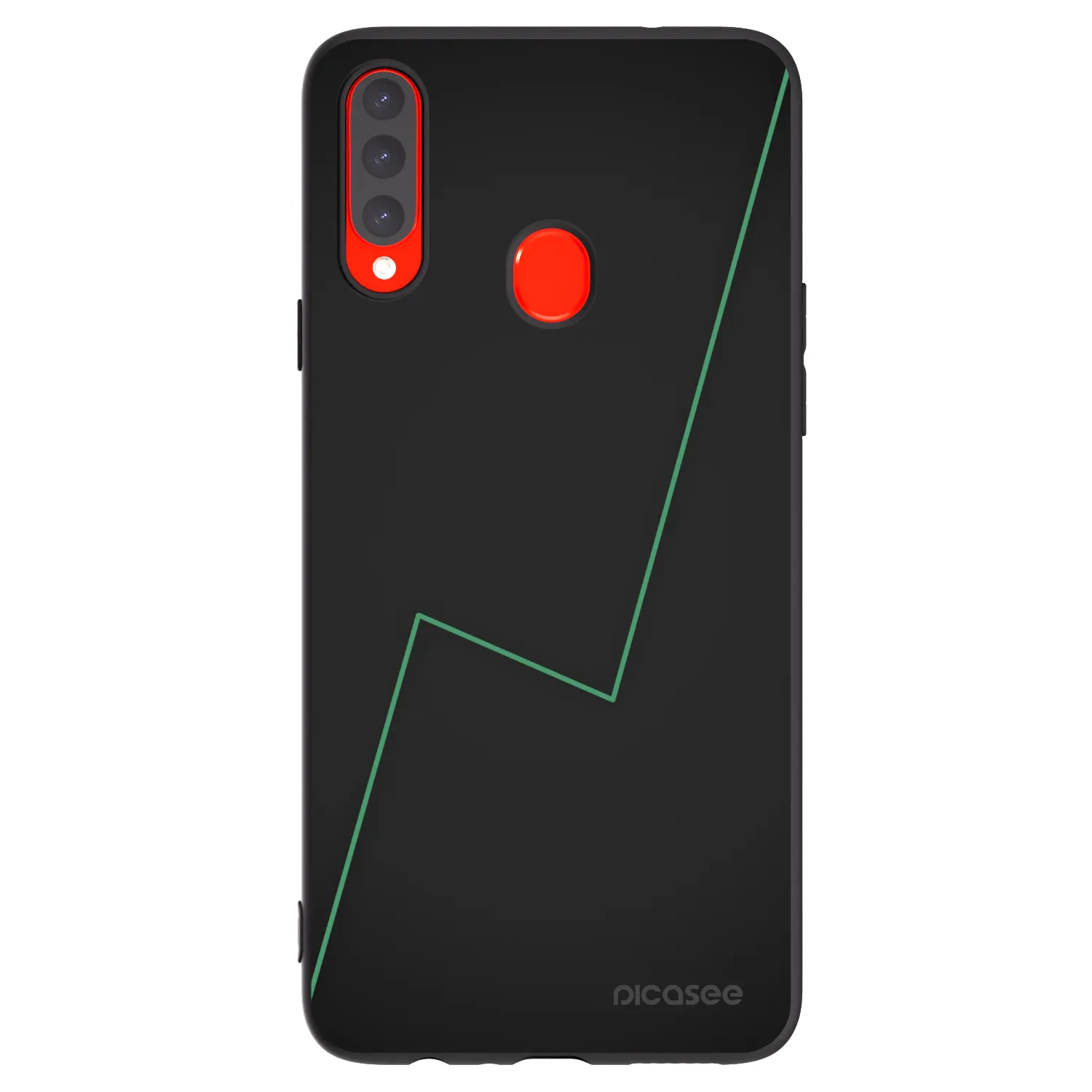 Picasee fekete szilikon tok az alábbi mobiltelefonokra Samsung Galaxy A20s - Consistency