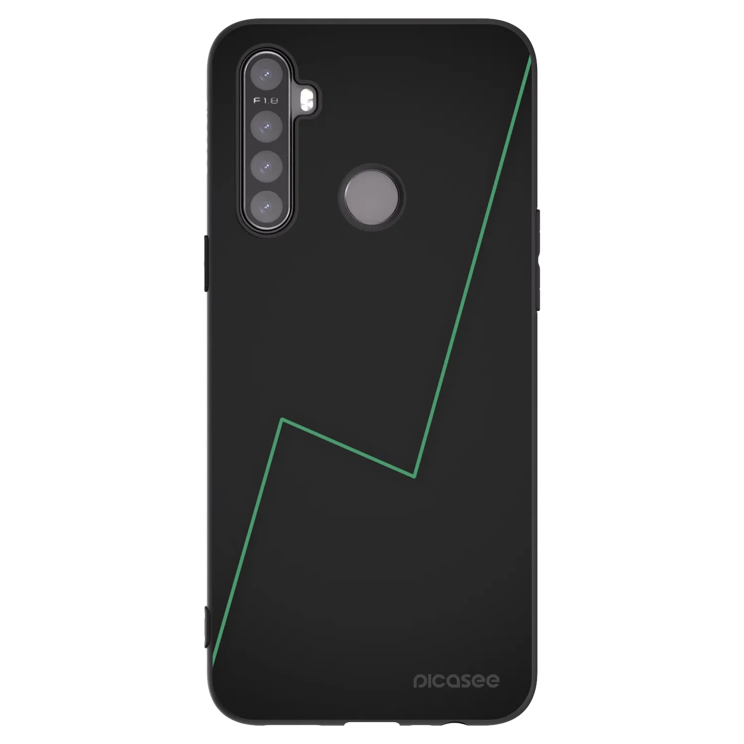 Picasee fekete szilikon tok az alábbi mobiltelefonokra Realme 6i - Consistency