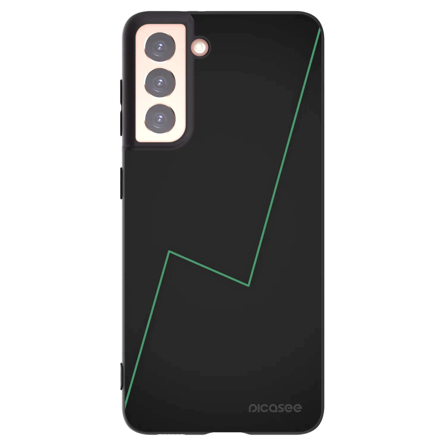 Picasee fekete szilikon tok az alábbi mobiltelefonokra Samsung Galaxy S21 5G G991B - Consistency