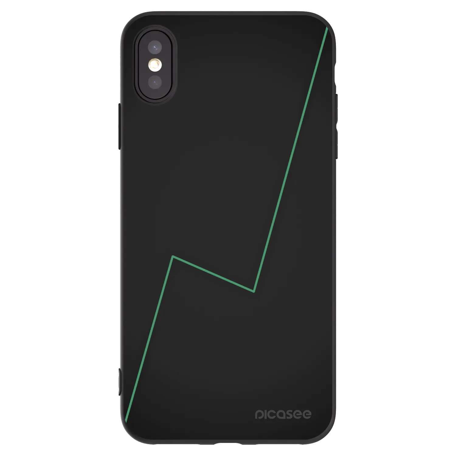 Picasee fekete szilikon tok az alábbi mobiltelefonokra Apple iPhone XS Max - Consistency