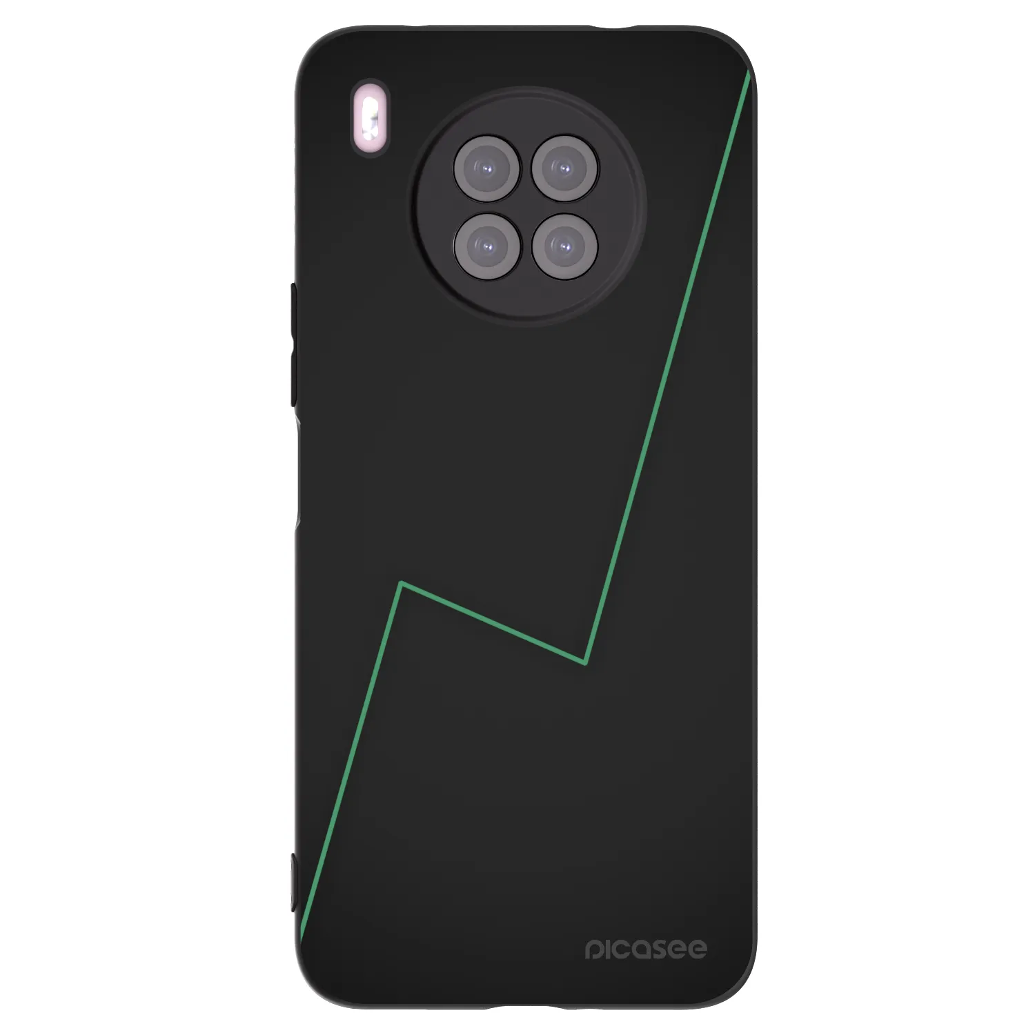 Picasee fekete szilikon tok az alábbi mobiltelefonokra Huawei Nova 8i - Consistency