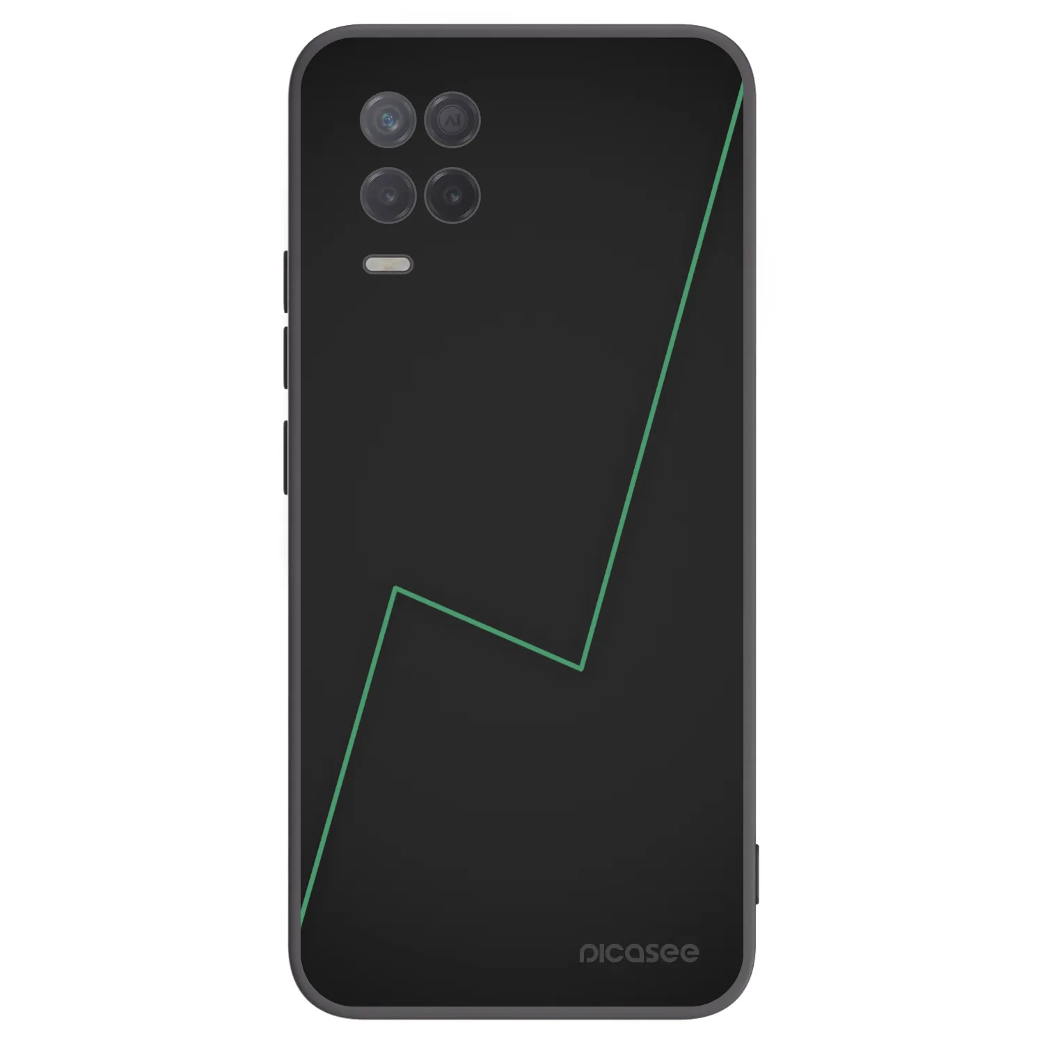 Picasee fekete szilikon tok az alábbi mobiltelefonokra Realme 8 5G - Consistency