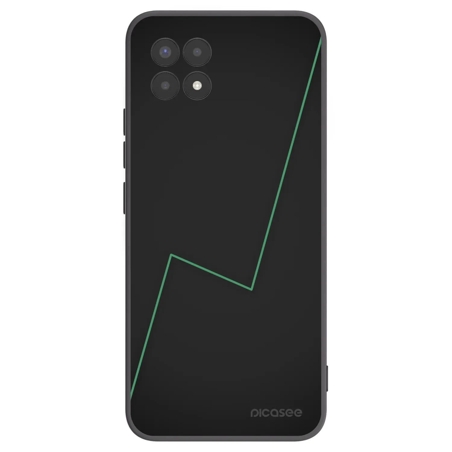 Picasee fekete szilikon tok az alábbi mobiltelefonokra Realme 8i - Consistency