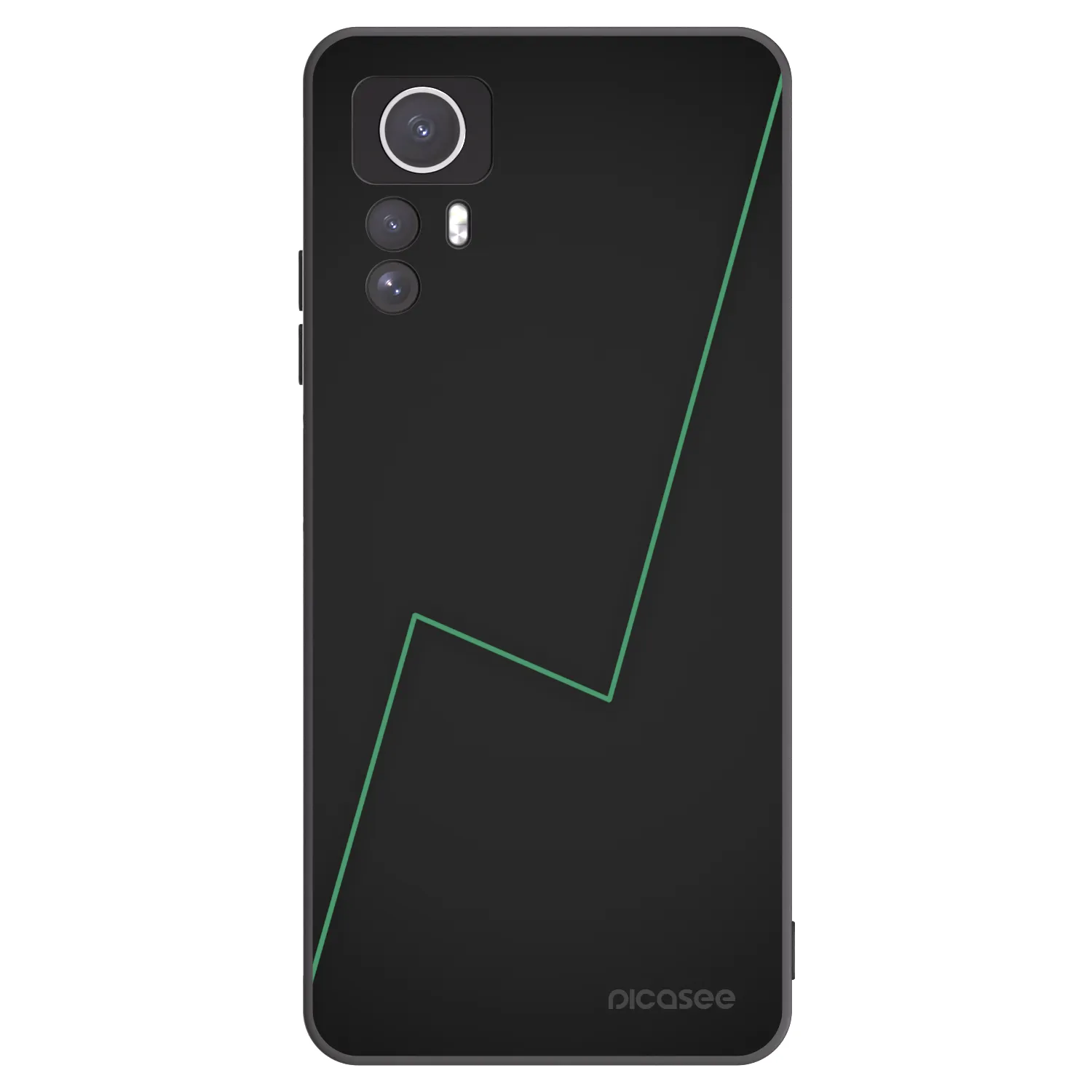 Picasee fekete szilikon tok az alábbi mobiltelefonokra Xiaomi Redmi Note 12S - Consistency