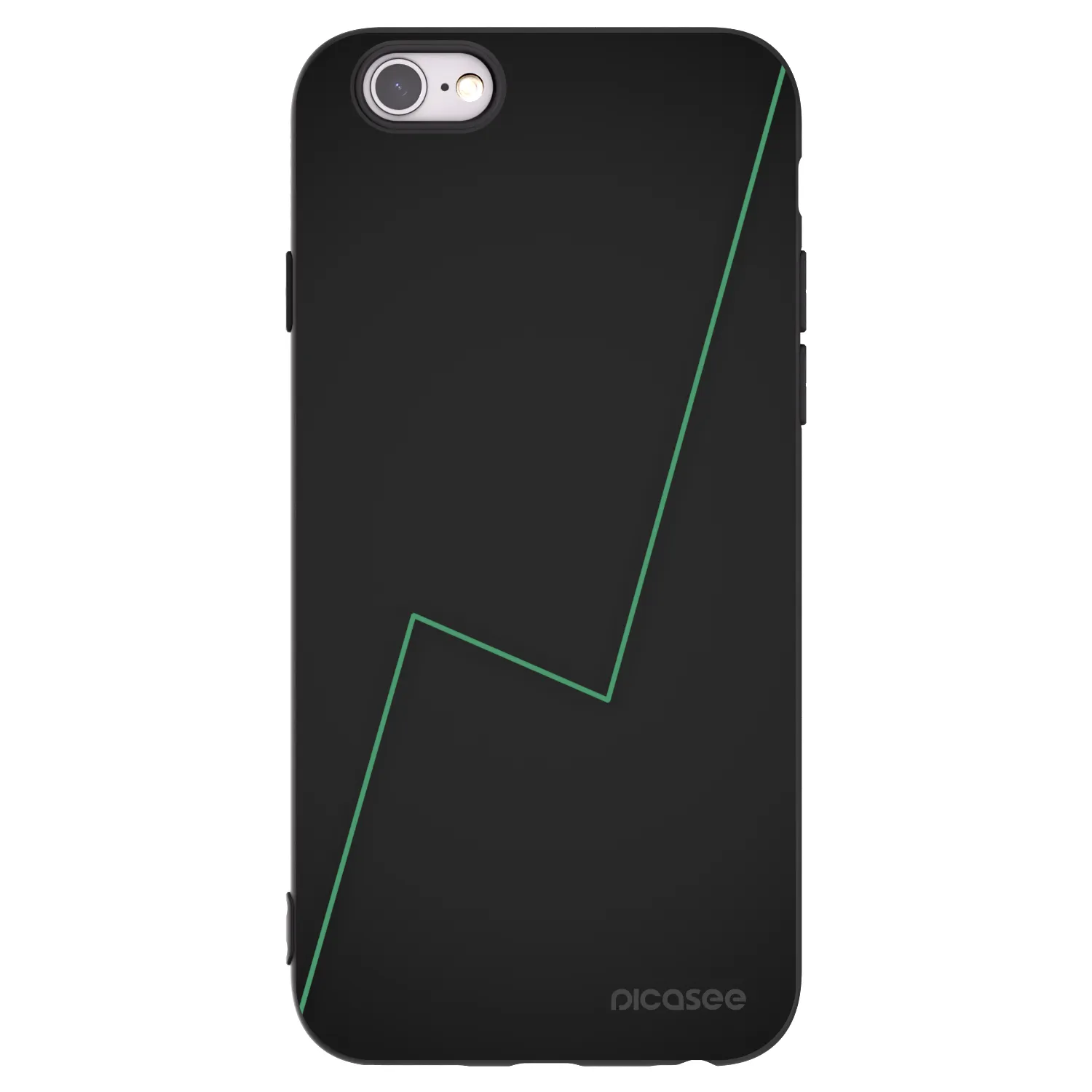 Picasee fekete szilikon tok az alábbi mobiltelefonokra Apple iPhone 6/6S - Consistency