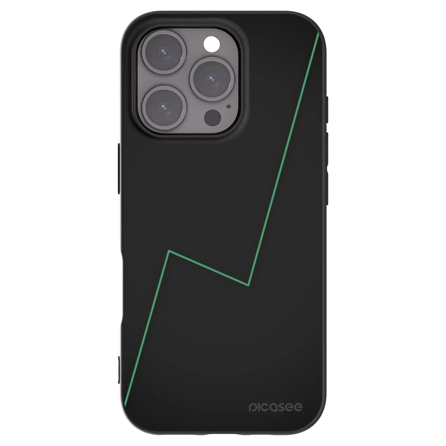 Picasee fekete szilikon tok az alábbi mobiltelefonokra Apple iPhone 16 Pro - Consistency