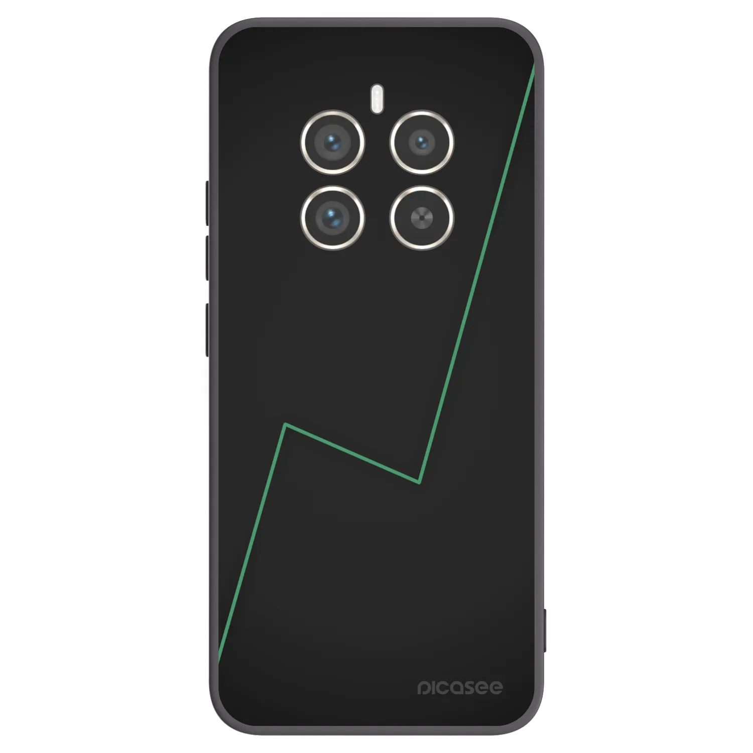 Picasee fekete szilikon tok az alábbi mobiltelefonokra Realme 12 Pro 5G - Consistency