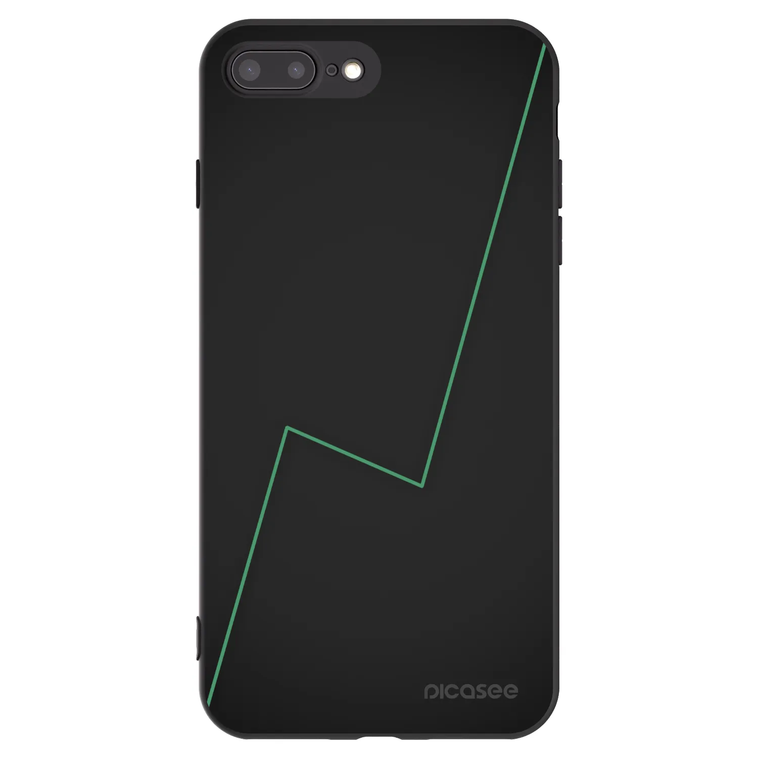 Picasee fekete szilikon tok az alábbi mobiltelefonokra Apple iPhone 8 Plus - Consistency