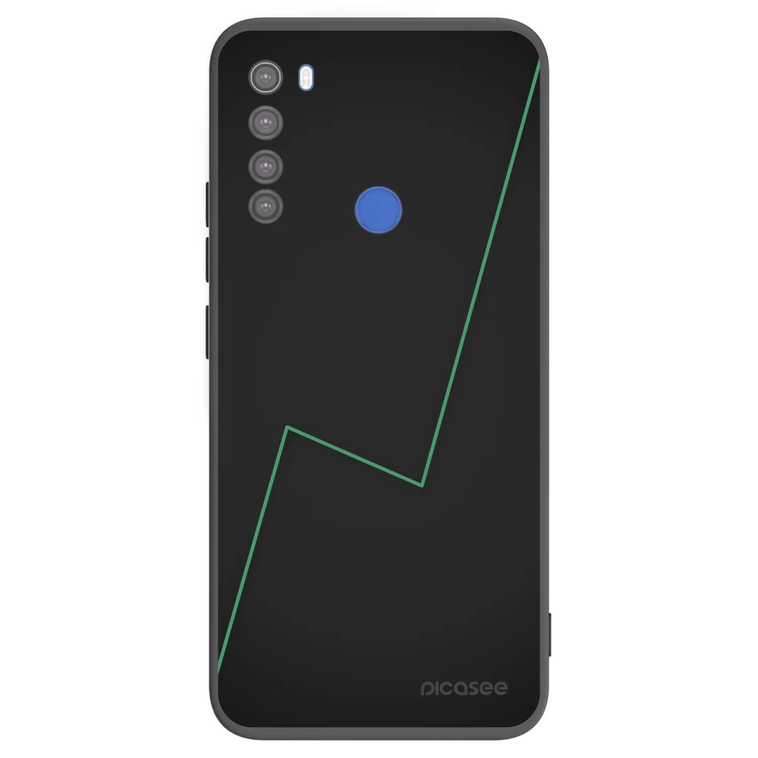 Picasee fekete szilikon tok az alábbi mobiltelefonokra Xiaomi Redmi Note 8T - Consistency