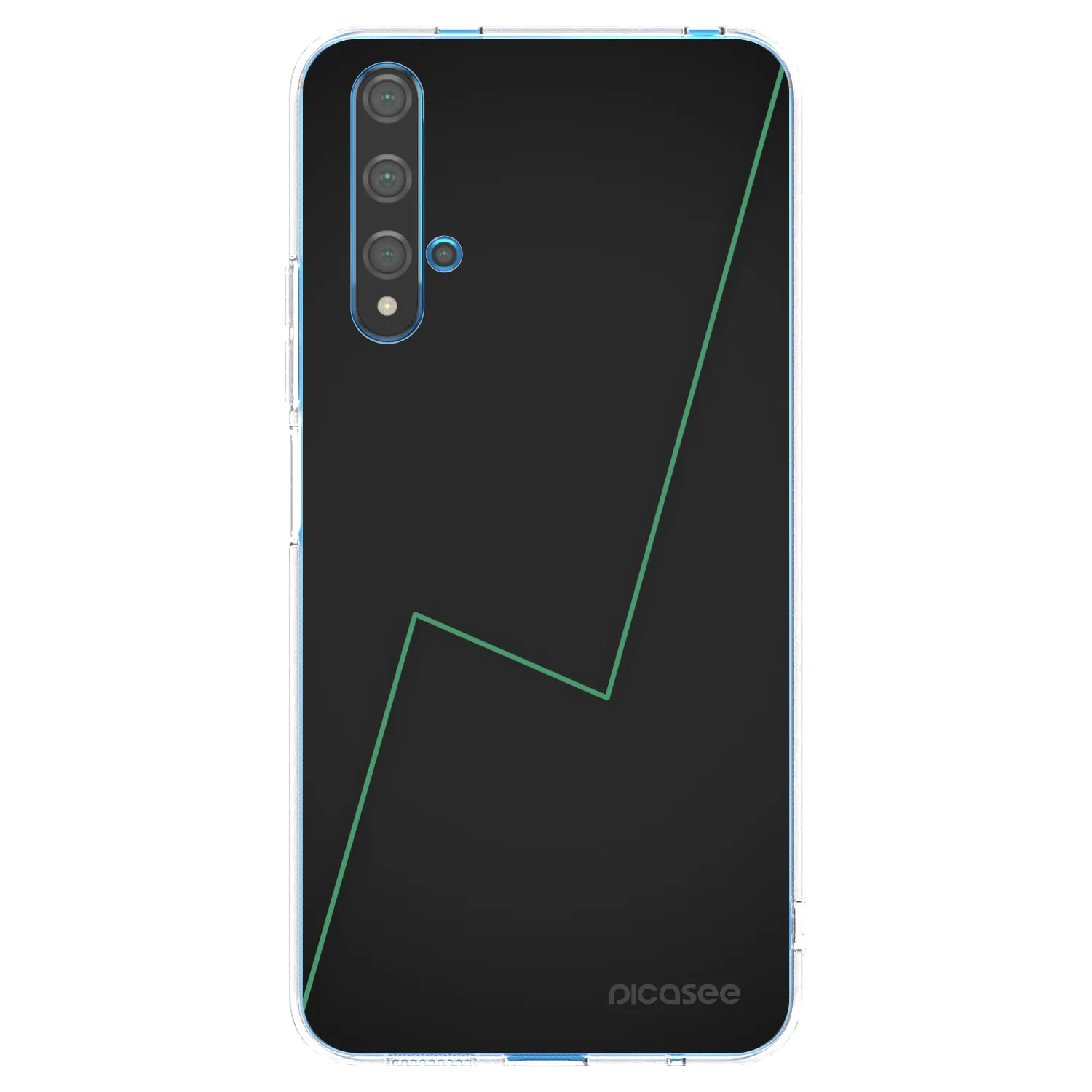 Picasee átlátszó szilikon tok az alábbi mobiltelefonokra Huawei Nova 5T - Consistency
