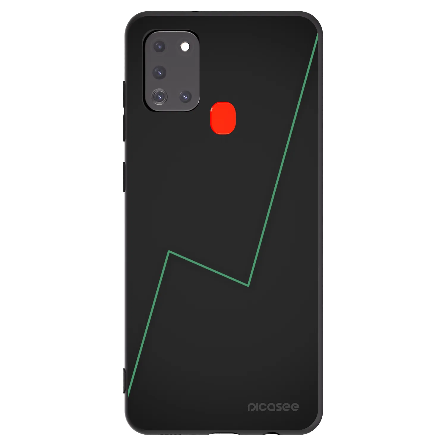 Picasee fekete szilikon tok az alábbi mobiltelefonokra Samsung Galaxy A21s - Consistency