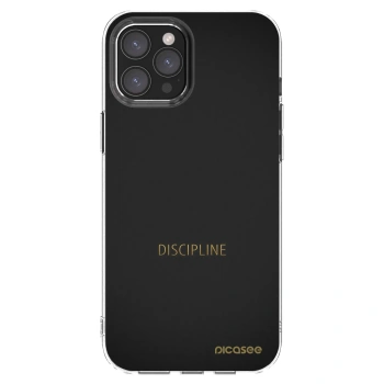Picasee átlátszó szilikon tok az alábbi mobiltelefonokra Apple iPhone 12 Pro Max - Discipline