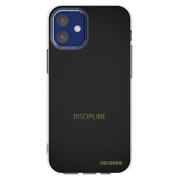Picasee átlátszó szilikon tok az alábbi mobiltelefonokra Apple iPhone 12 mini - Discipline