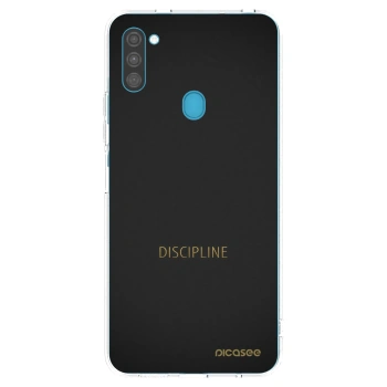 Picasee átlátszó szilikon tok az alábbi mobiltelefonokra Samsung Galaxy M11 - Discipline
