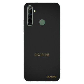 Picasee átlátszó szilikon tok az alábbi mobiltelefonokra Realme 6i - Discipline