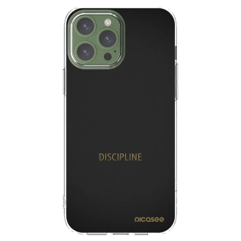 Picasee átlátszó szilikon tok az alábbi mobiltelefonokra Apple iPhone 13 Pro Max - Discipline