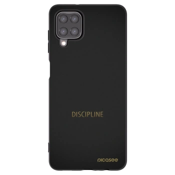 Picasee fekete szilikon tok az alábbi mobiltelefonokra Samsung Galaxy M12 M127F - Discipline