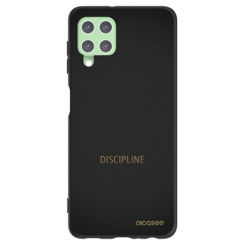 Picasee fekete szilikon tok az alábbi mobiltelefonokra Samsung Galaxy A22 A225F 4G - Discipline