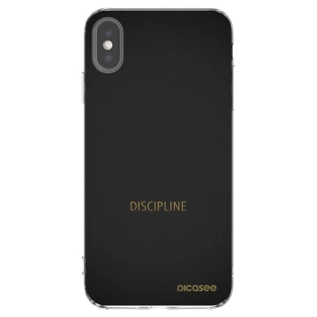 Picasee átlátszó szilikon tok az alábbi mobiltelefonokra Apple iPhone XS Max - Discipline
