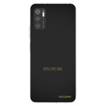 Picasee átlátszó szilikon tok az alábbi mobiltelefonokra Xiaomi Poco M3 Pro 5G - Discipline