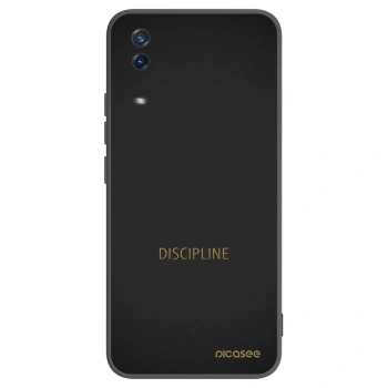 Picasee fekete szilikon tok az alábbi mobiltelefonokra Vivo Y11s - Discipline